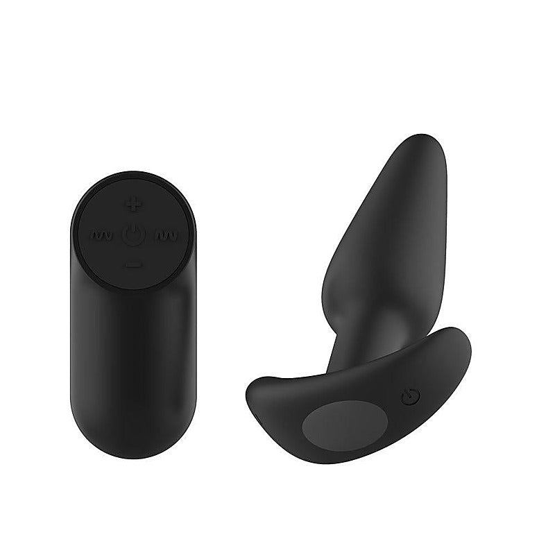 Silicone Vibrating Butt Plug with Remote by Passion Play - Butt Plugs