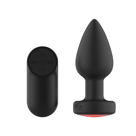 Vibrating Butt Plug with LED Base M by Passion Play - Butt Plugs