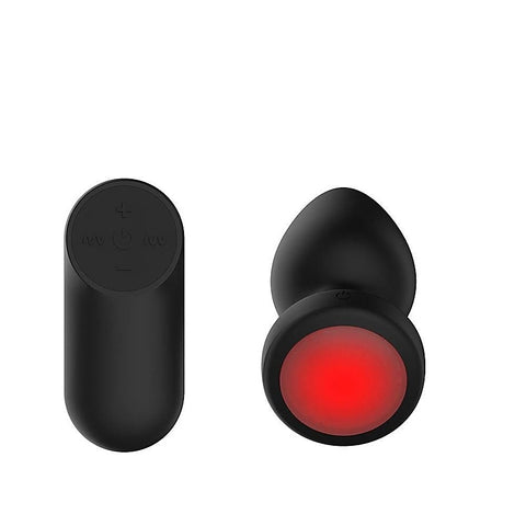 Vibrating Butt Plug with LED Base M by Passion Play - Butt Plugs