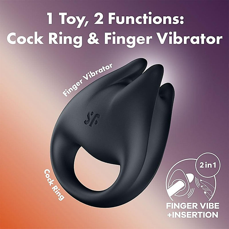 Perfect Pair 1 Vibrating Couples Ring by Satisfyer - Vibrating Cock Rings