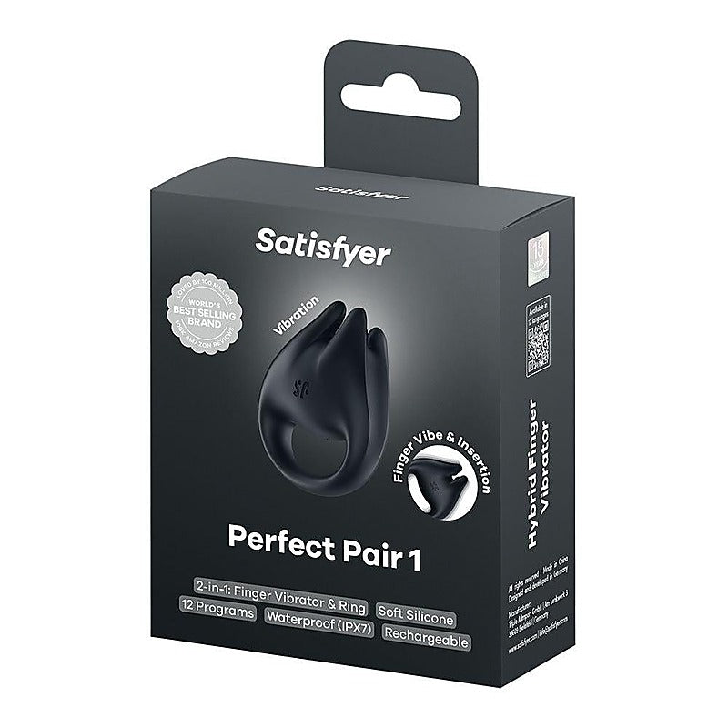Perfect Pair 1 Vibrating Couples Ring by Satisfyer - Vibrating Cock Rings
