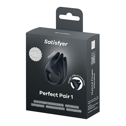 Perfect Pair 1 Vibrating Couples Ring by Satisfyer - Vibrating Cock Rings