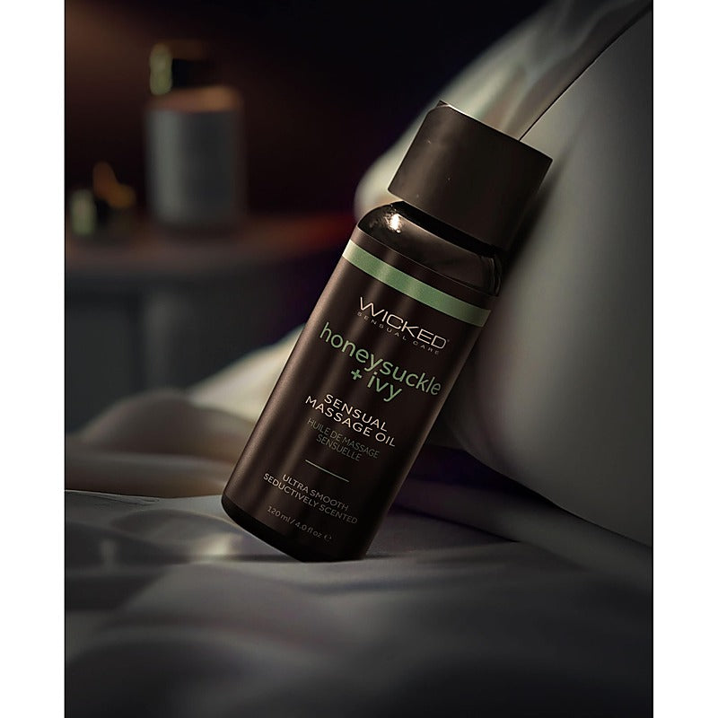 Honeysuckle + Ivy Scented Massage Oil by Wicked - Bath and Intimate Fragrances