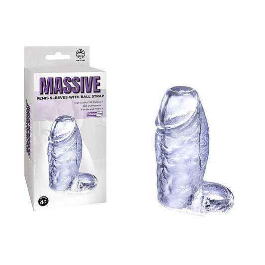 Massive Penis Sleeve with Ball Strap by NANMA - Penis Sleeves and Extenders