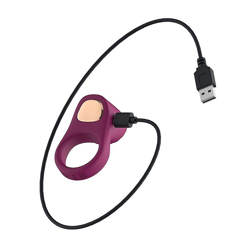 Silicone Vibrating Rechargeable Penis Ring by Passion Play - Vibrating Cock Rings