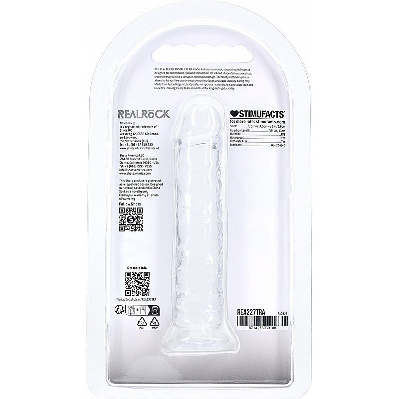 REALROCK 5in Realistic Suction Cup Dildo by Shots Toys - Realistic Dildos