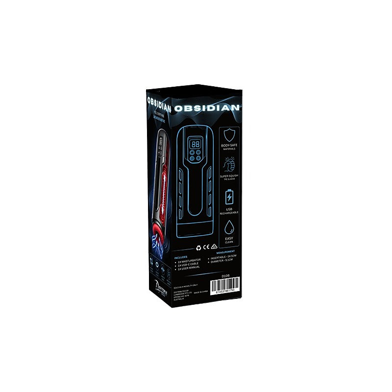 Obsidian Thrusting Heating Masturbator by Doc Johnson - Masturbators and Strokers