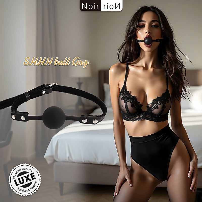 Shhh Adjustable Silicone Bondage Ball Gag by Chisa - Bondage Gags and Bits