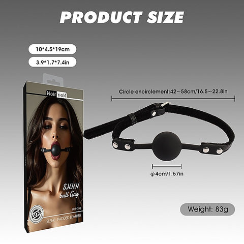 Shhh Adjustable Silicone Bondage Ball Gag by Chisa - Bondage Gags and Bits