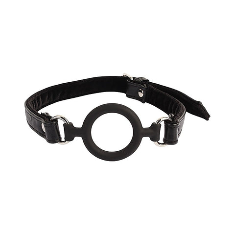 Noir O-Ring Silicone Bondage Mouth Gag by Chisa - Bondage Gags and Bits