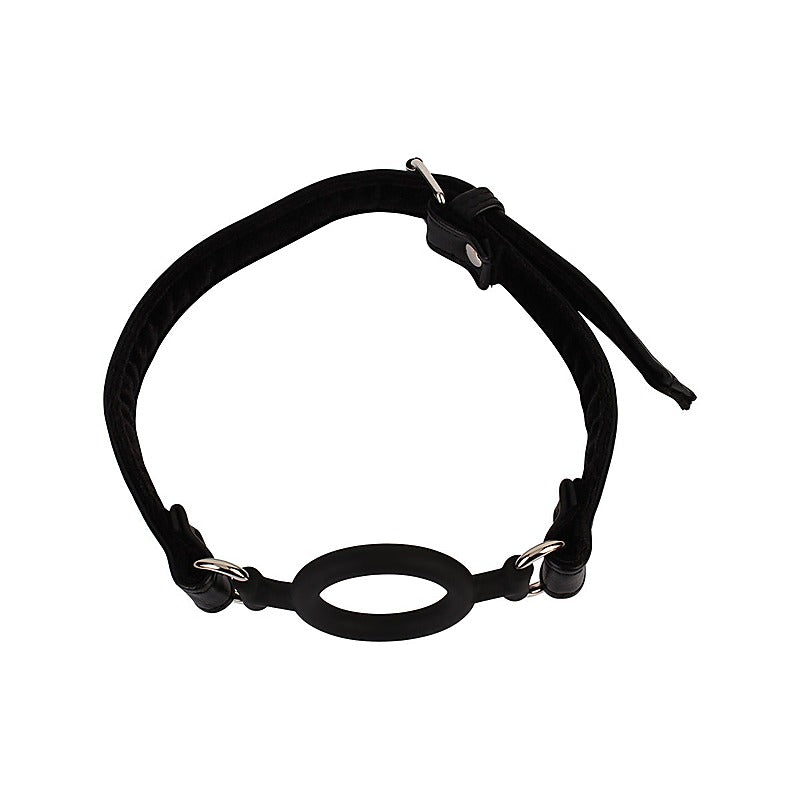 Noir O-Ring Silicone Bondage Mouth Gag by Chisa - Bondage Gags and Bits