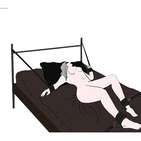 Naughty Bed Restraint System with Cuffs by Chisa - Cuffs And Restraints