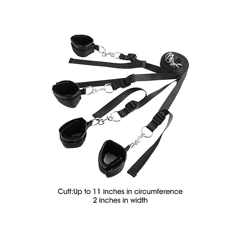 Naughty Bed Restraint System with Cuffs by Chisa - Cuffs And Restraints