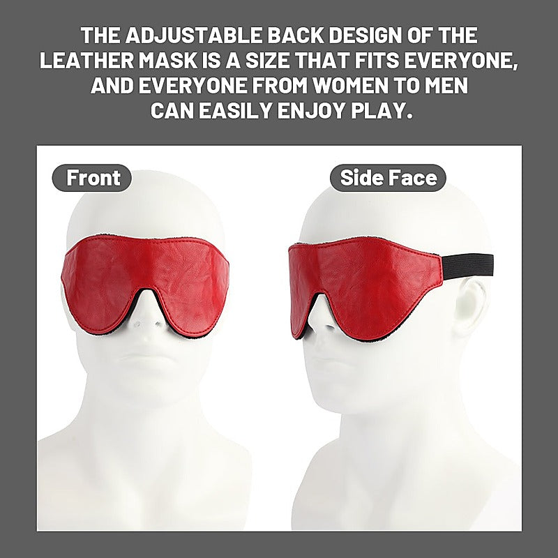Go Black Faux Leather Blindfold by Chisa - Masks And Blindfolds