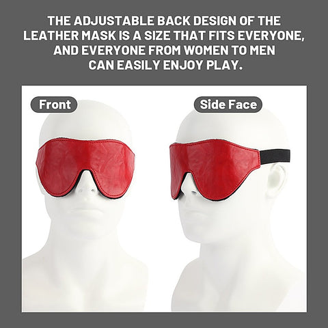 Go Black Faux Leather Blindfold by Chisa - Masks And Blindfolds