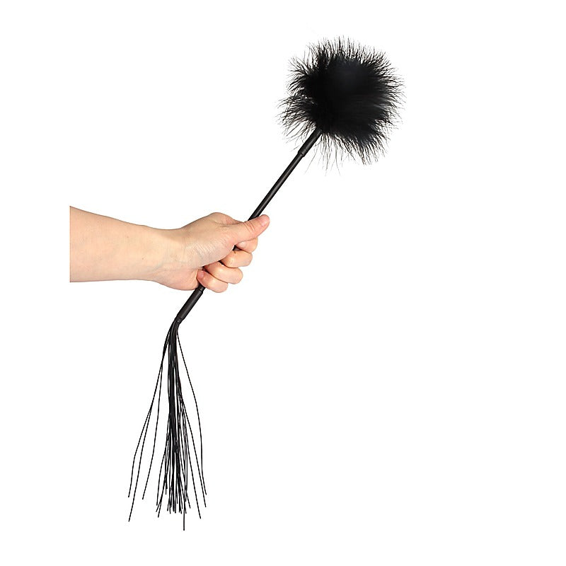 Dual-Ended Feather Tickler Whip by Chisa - Whips And Crops