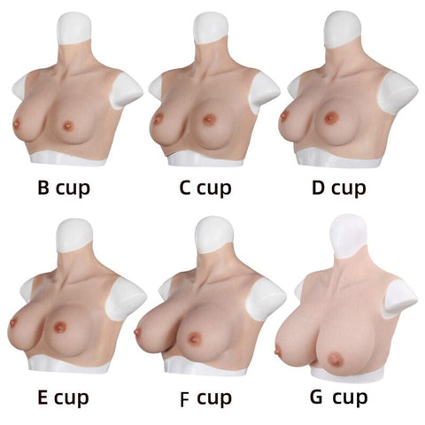 Breastplates Crossdresser Cotton Fake Tits by BDStyle - Breast and Nipple Toys