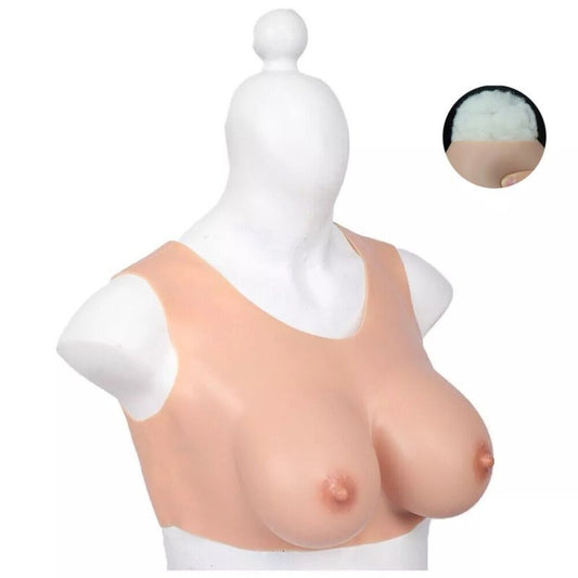 Round Collar Crossdresser Cotton Breast Forms by BDStyle - Breast and Nipple Toys