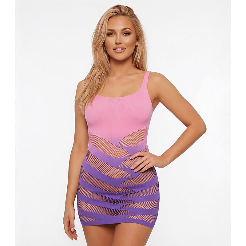 Sweet Tooth Pink Lemonade Ombré Dress by Love In Leather - Fancy Dress Ups