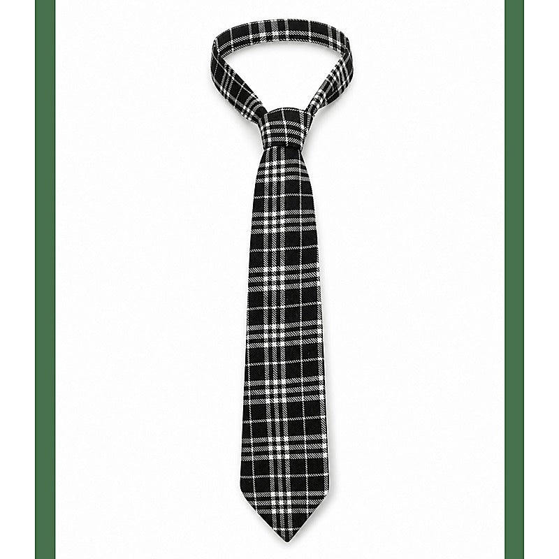 Tartan Print School Tie Costume Accessory by Love In Leather - Fancy Dress Ups