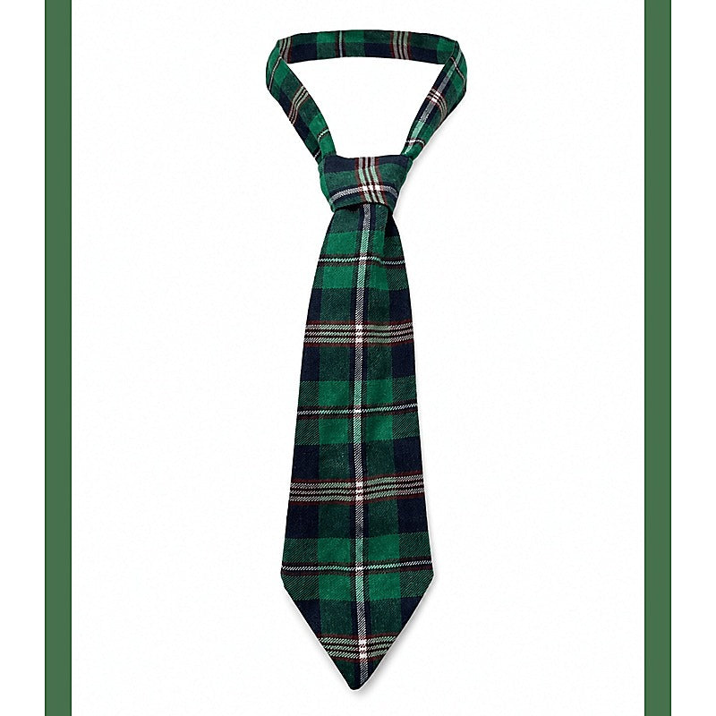 Tartan Print School Tie Costume Accessory by Love In Leather - Fancy Dress Ups