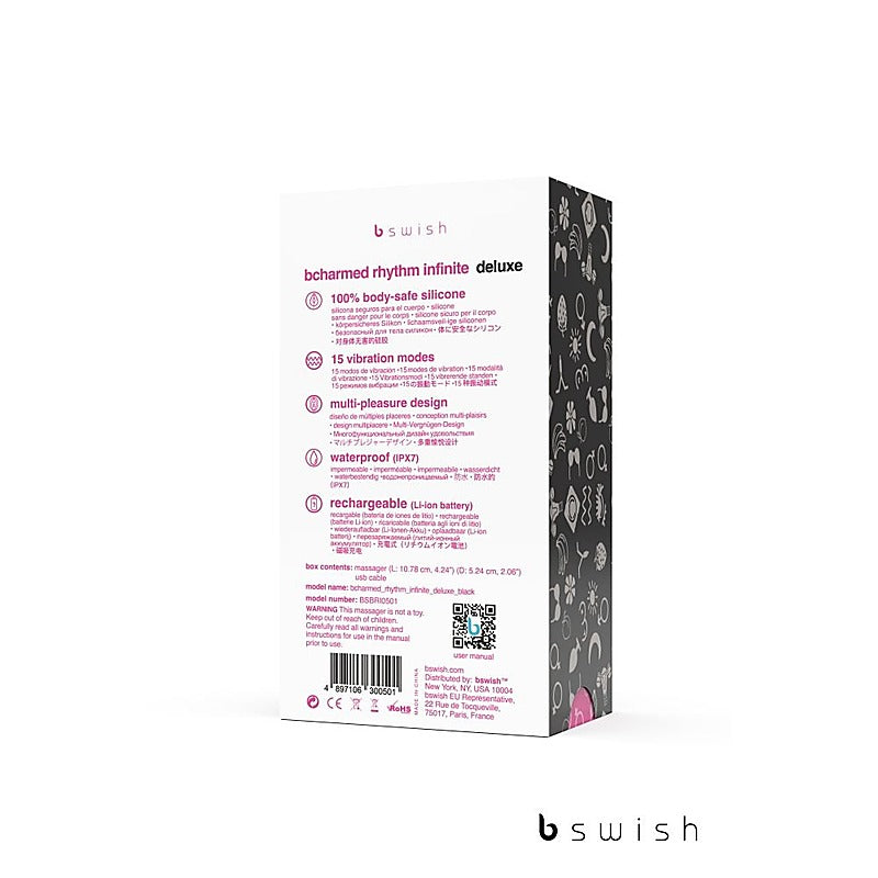 Bcharmed Rhythm Infinite Deluxe Vibrating Cock Ring - Vibrating Cock Rings