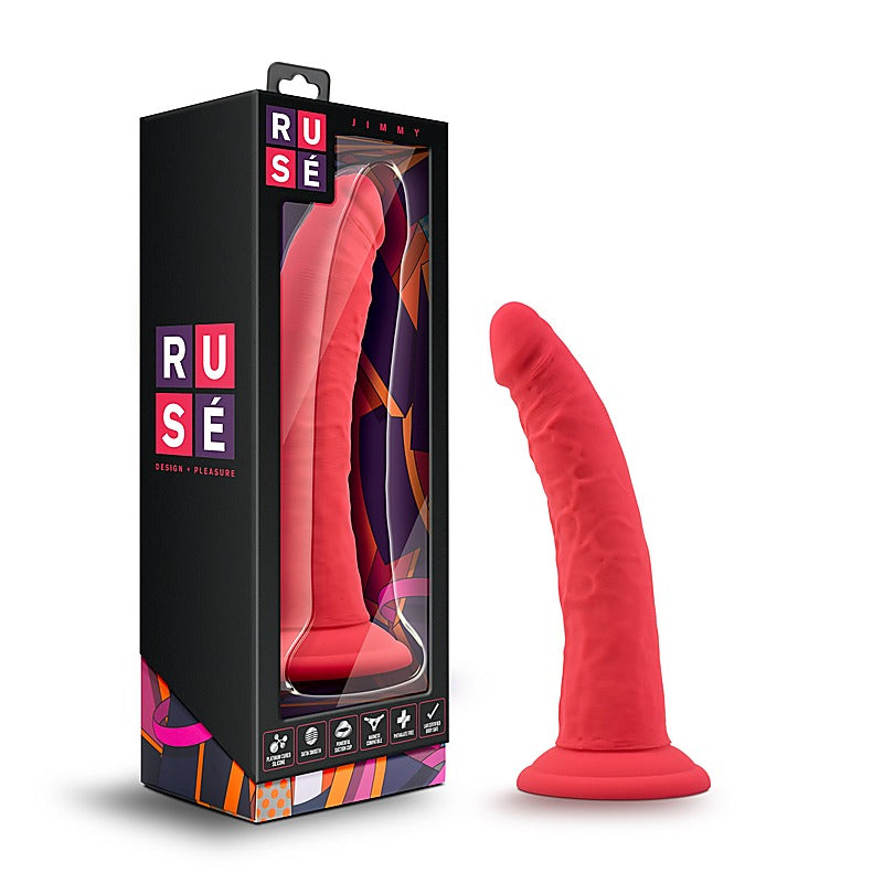 Ruse Jimmy Cerise Realistic Dildo by Blush Novelties - Realistic Dildos