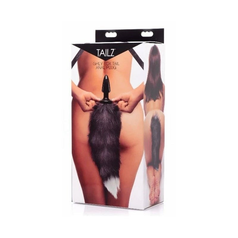 Tailz Ultra Sexy Fox Tail Anal Plug Grey - Butt Plugs