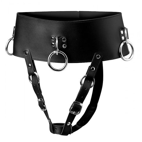Forced Orgasm Wand Holder Belt by XR Brands - Cuffs And Restraints