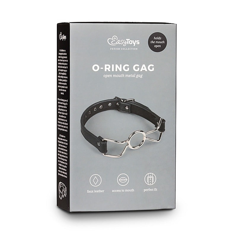 Metal O-Ring Mouth Gag by Easytoys - Bondage Gags and Bits