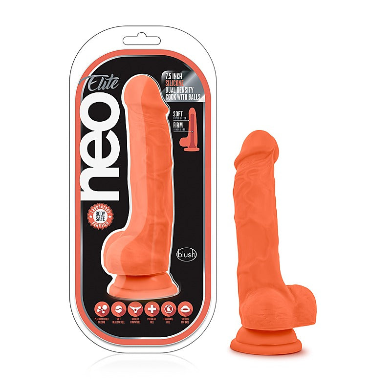 Neo Elite 7.5 Inch Dual Density Realistic Cock - Realistic Dildos