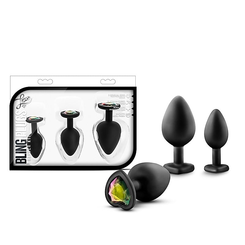 Luxe Bling Anal Plugs Training Kit by California Exotics - Butt Plugs