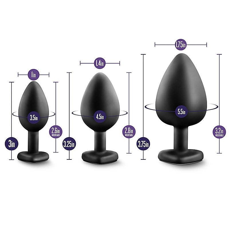 Luxe Bling Anal Plugs Training Kit by California Exotics - Butt Plugs