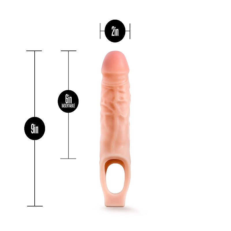 Performance Cock Sheath Penis Extender Vanilla - Pumps, Extenders and Sleeves