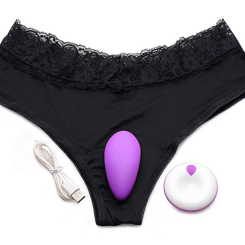 Naughty Knickers Silicone Remote Panty Vibe by XR Brands - Remote Control Vibrators