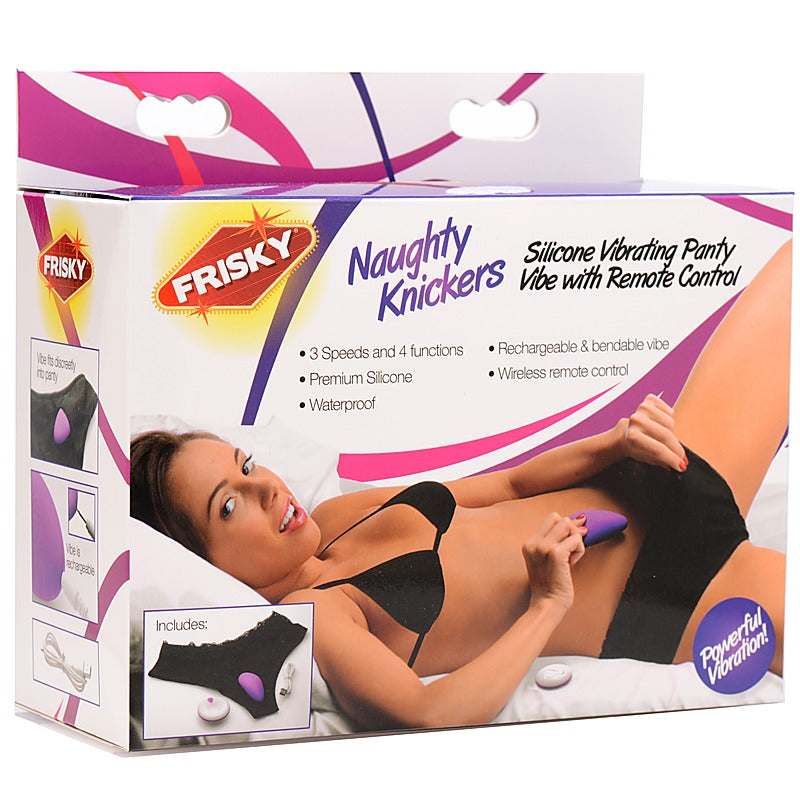 Frisky Naughty Knickers Silicone Remote Control Panty - Remote Control Vibrators