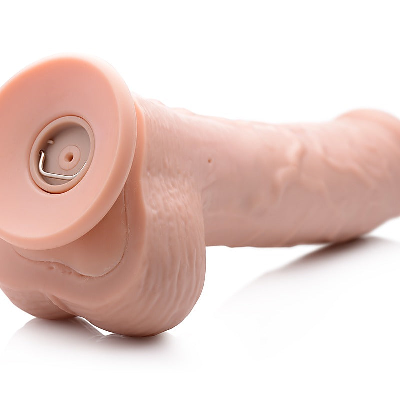 Loadz Dual Density Squirting Dildo Light Skin Tone W Remote - Vibrating Dildos