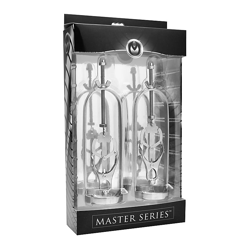 Stainless Steel Clover Clamp Nipple Stretcher by XR Brands - Nipple and Clit Clamps
