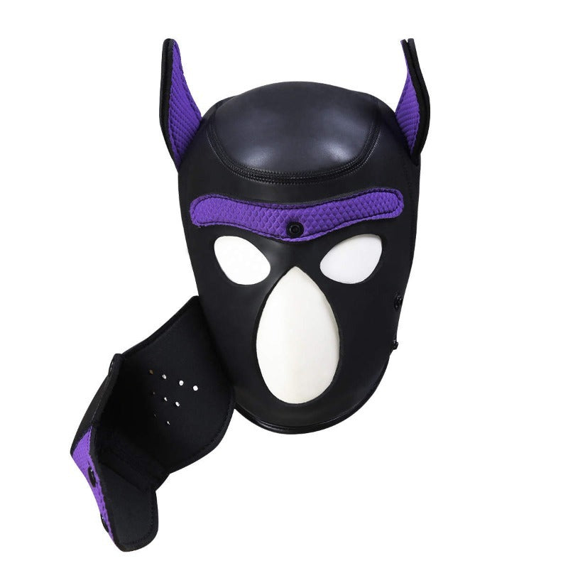Puppy Play Mask Purple by Doc Johnson - Masks And Blindfolds