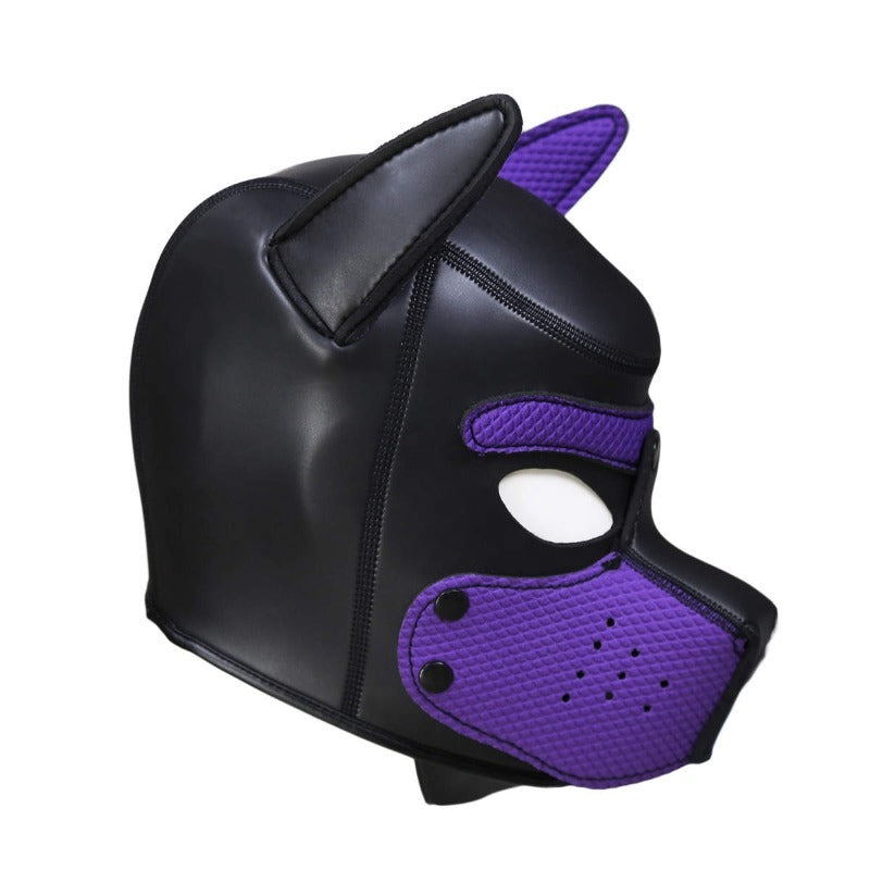 Puppy Play Mask Purple by Doc Johnson - Masks And Blindfolds