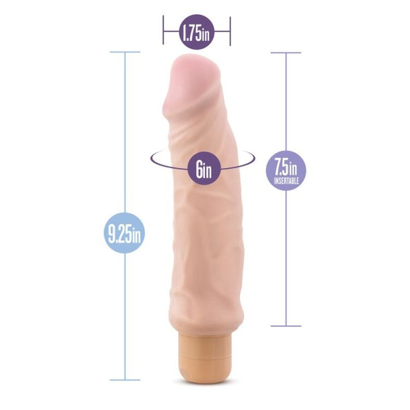 Au Naturel Home Wrecker Vibrating Dildo by Blush Novelties - Vibrating Dildos