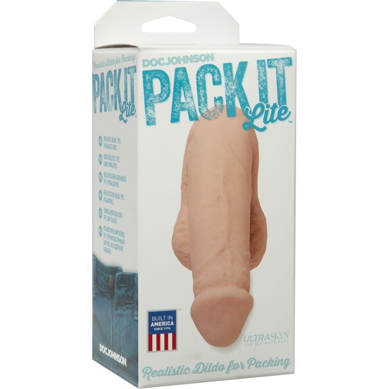 Pack It Lite Vanilla Realistic Dildo by Doc Johnson - Realistic Dildos