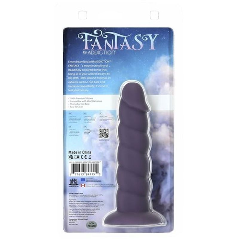 Unicorn Silicone Dildo Purple by BMS Factory - Realistic Dildos