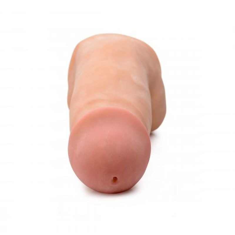 Dual Density Squirting Dildo w/ Balls Reservoir 7in - Realistic Dildos