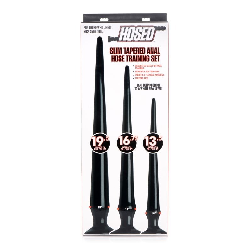 Hosed Slim Tapered Anal Hose Training Set by XR Brands - Butt Plugs