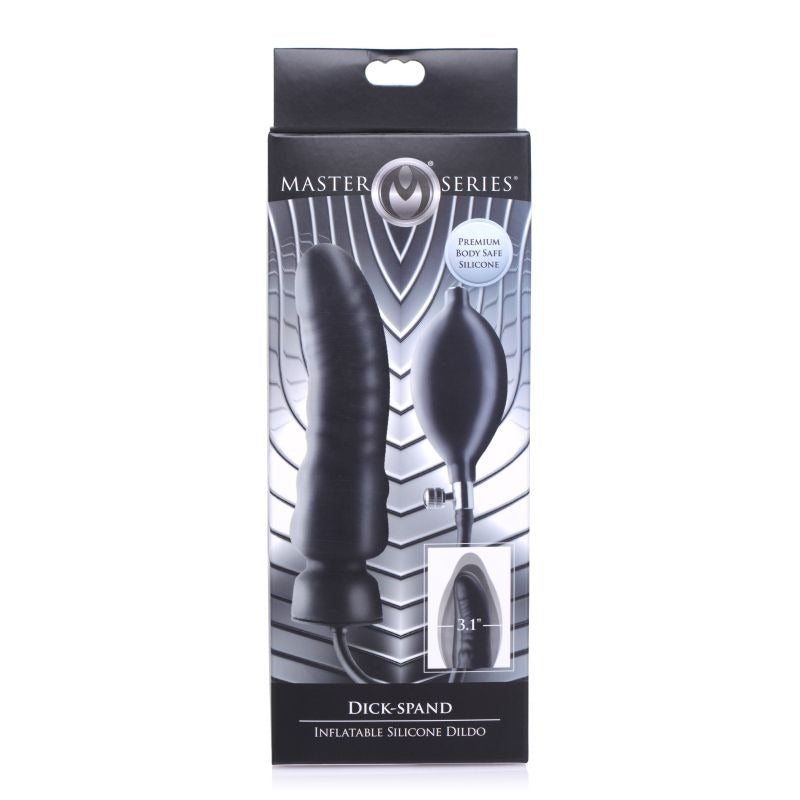 Dick Spand Inflatable Silicone Dildo by XR Brands - Inflatable Dildos and Vibrators