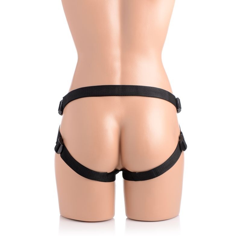 Strap U Brazen Silicone Dildo With Harness by XR Brands - Strap On Sextoys