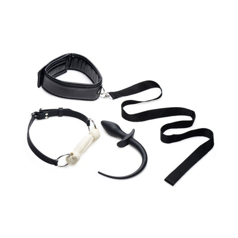 Puppy Play Set incl Gag, Plug and Collar by XR Brands - Bondage Kits