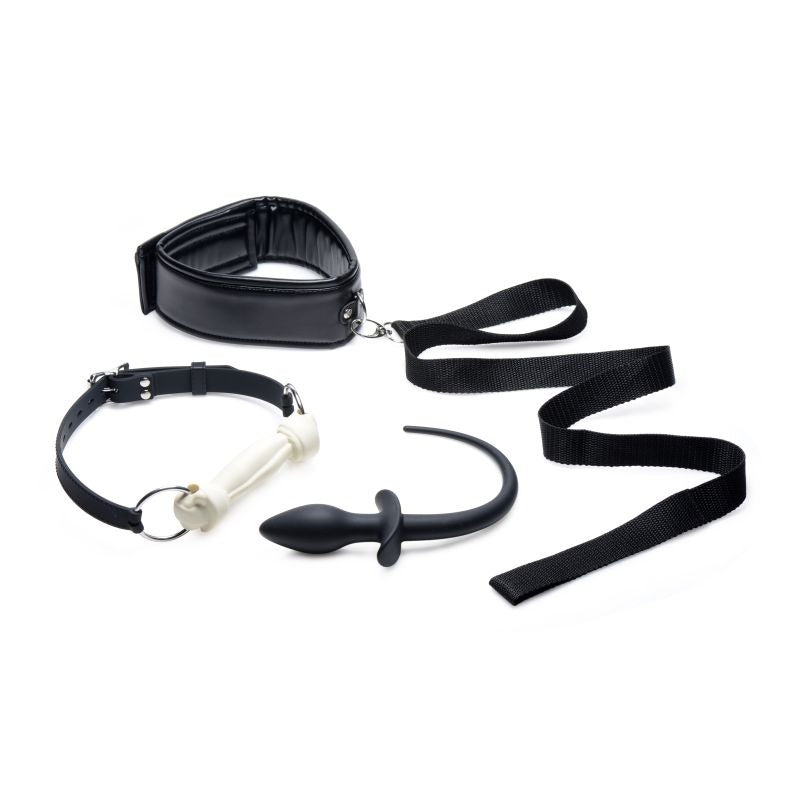 Puppy Play Set incl Gag, Plug and Collar by XR Brands - Bondage Kits