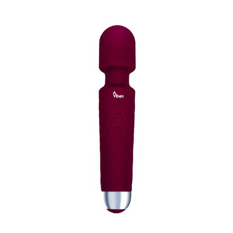 Tempest Rechargeable Wand Massager Ruby by Viben - Body Wands